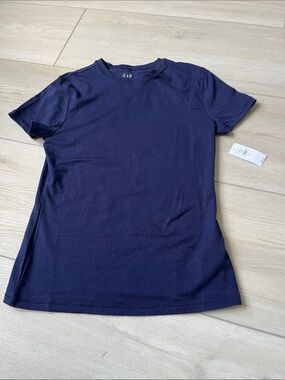 GAP Navy Closeknit Jersey Short-Sleeve Crewneck Tee